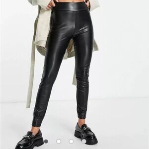 Abercrombie & Fitch Faux Black Leggings XS